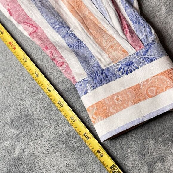 Luchiano Visconti Sz XL Men's Multi-Color Abstract Cotton Long Sleeve Shirt NICE - Picture 15 of 16